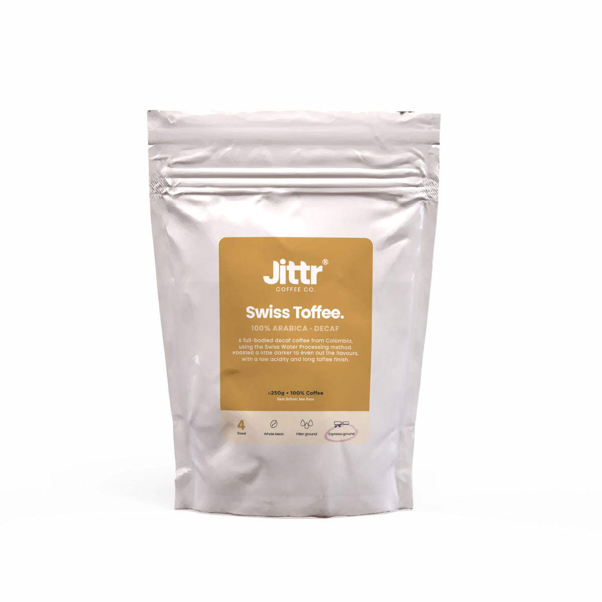 Swiss Toffee. - Jittr Coffee Co