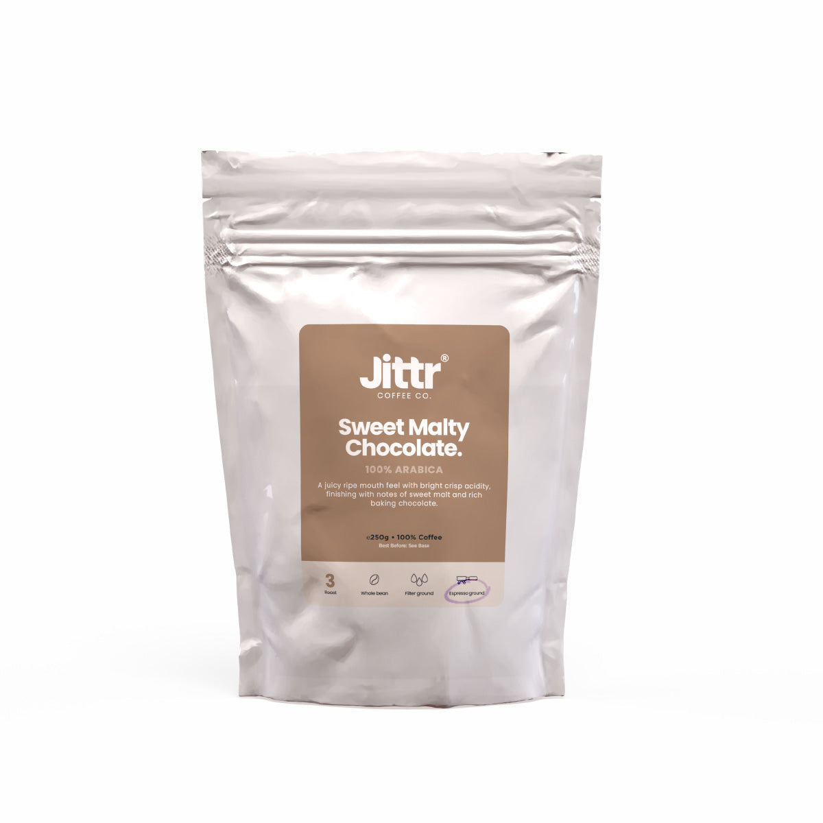 Sweet Malty Chocolate. - Jittr Coffee Co