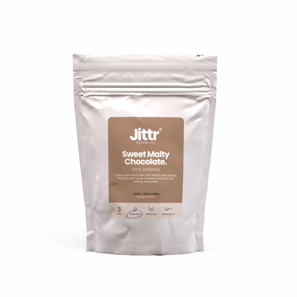 Sweet Malty Chocolate. - Jittr Coffee Co